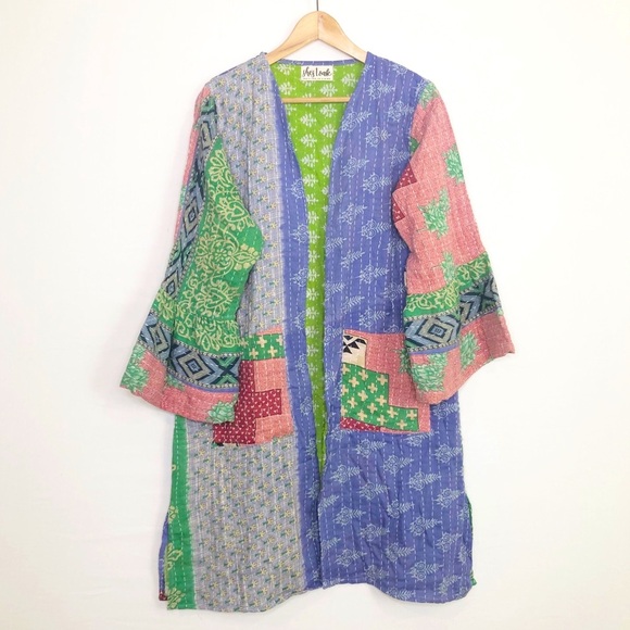 she’s 1 Oak BOHO one of a kind reversible kimono cardi. - Picture 1 of 10